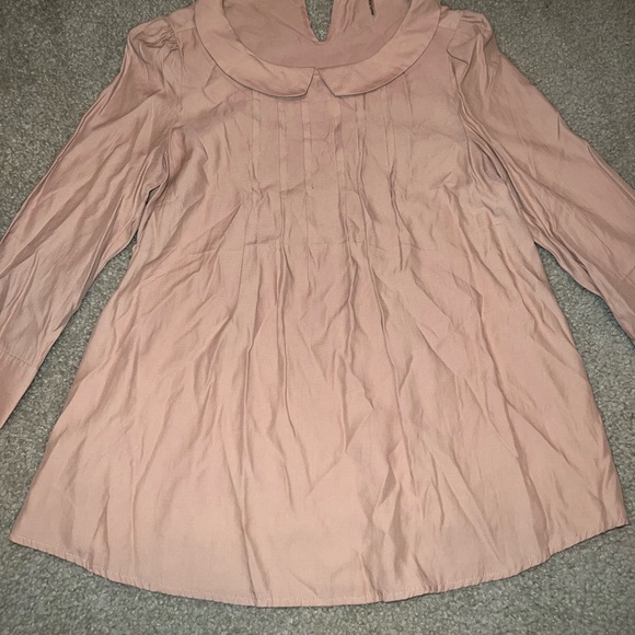 Gammeto Light Brown Long Sleeve top size S - Picture 5 of 10